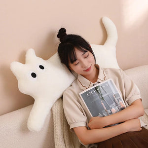 Planet Gates 100CM Cute Soft Long Cat Pillow Plush Toys Stuffed Office Sleeping Cushion Bed Sleep Pillow Home Decor Gift Doll for Kids Girls