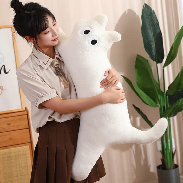 Planet Gates 100CM Cute Soft Long Cat Pillow Plush Toys Stuffed Office Sleeping Cushion Bed Sleep Pillow Home Decor Gift Doll for Kids Girls