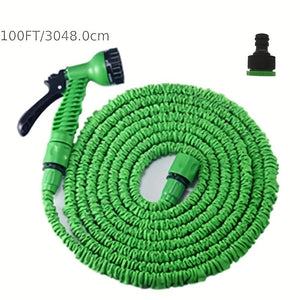 Planet Gates 100FT / 1pc 1pc, Garden Hose Can Be Stretched And Flexible Plastic Hose Car Wash Water Gun 25ft/50ft/100ft,