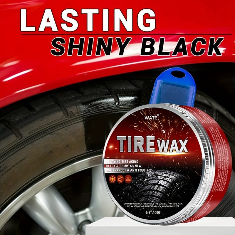 Planet Gates 100g 100g Car Tire Wax Cleaning And Renewal Tire Brightener Sunscreen Long-lasting Liquid Tire Glaze Anti-aging And Gloss Enhancer Protective Agent