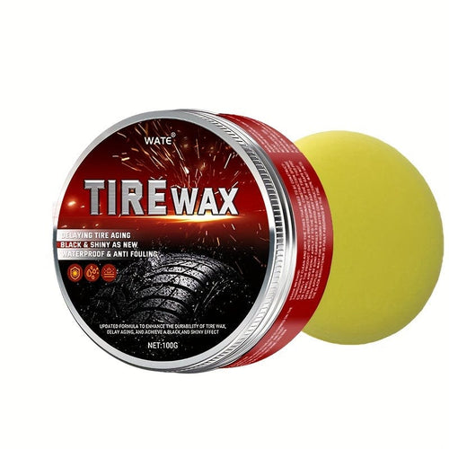 Planet Gates 100g 100g Car Tire Wax Cleaning And Renewal Tire Brightener Sunscreen Long-lasting Liquid Tire Glaze Anti-aging And Gloss Enhancer Protective Agent