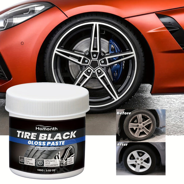 Planet Gates 100g / 1pc Automobile Tire Maintenance Cream. Tire Cleaning, Hub Decontamination, Brightening, Durable Rust Removal And Cleaning Agent