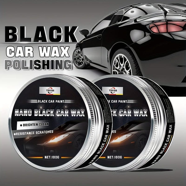 Planet Gates 100g Black Car Wax Scratch Repair Decontamination Light Up Maintenance Wax Car Paint Maintenance Plating Film 100G Car Maintenance Supplies