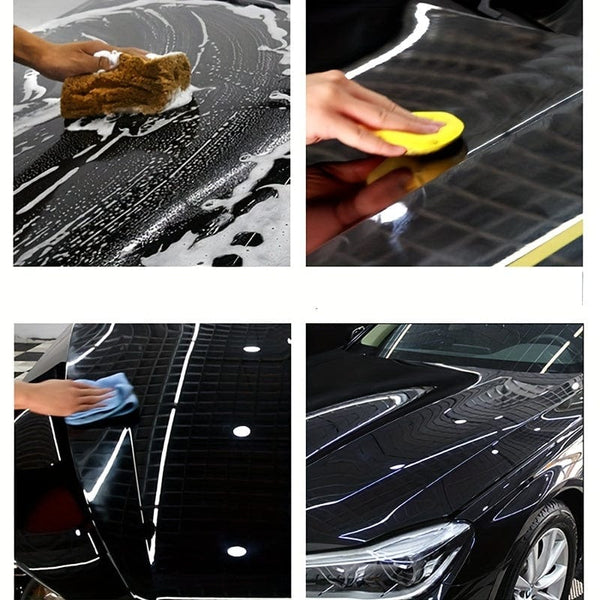 Planet Gates 100g Black Car Wax Scratch Repair Decontamination Light Up Maintenance Wax Car Paint Maintenance Plating Film 100G Car Maintenance Supplies