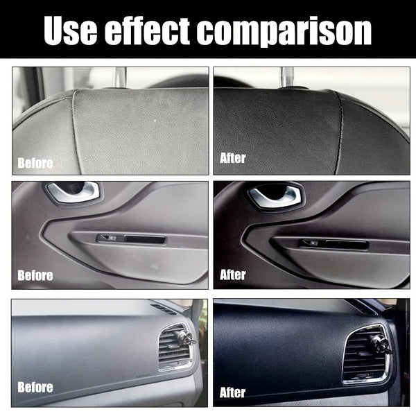 Planet Gates 100g + cleaning sponge 1pc Car Interior Renovation Coating Cream, Interior Dashboard Seat Cleaning, Dust-proof Maintenance, Polishing Coating Cream, 100g + 1pc Cleaning Sponge