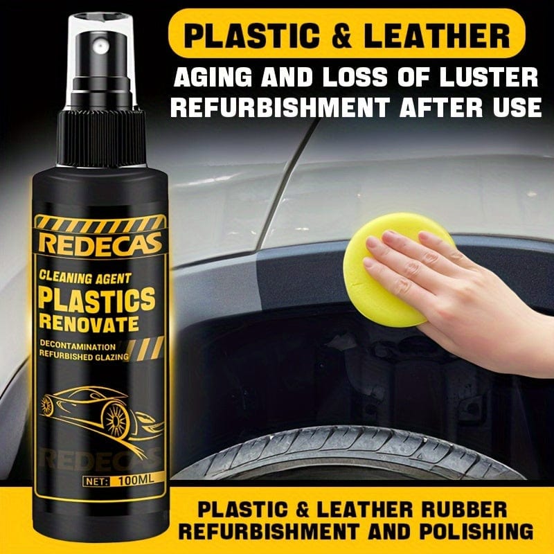 Planet Gates 100ml 100ml Car Plastic Refurbishing Agent Interior Maintenance And Brightening Restorer Exterior Rubber Bumper Aging Whitening Repair Coating