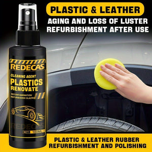 Planet Gates 100ml 100ml Car Plastic Refurbishing Agent Interior Maintenance And Brightening Restorer Exterior Rubber Bumper Aging Whitening Repair Coating