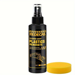 Planet Gates 100ml 100ml Car Plastic Refurbishing Agent Interior Maintenance And Brightening Restorer Exterior Rubber Bumper Aging Whitening Repair Coating