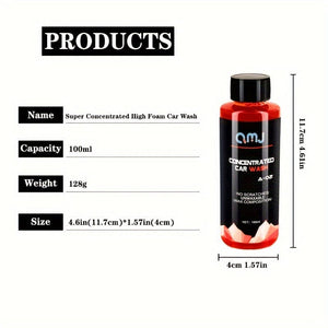 Planet Gates 100ml 100ml High Foaming Car Wash Liquid Deep Cleaning Car Water Wax Varnish Nourishing Protection, For Car Accessories Detailing Care