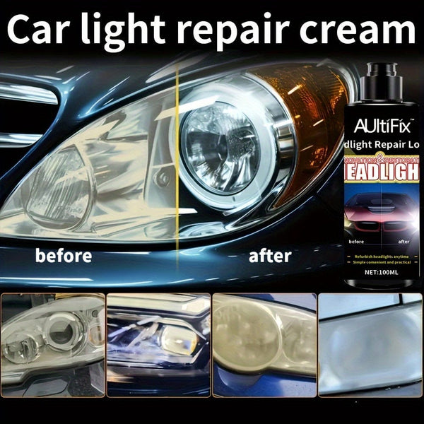 Planet Gates 100ml Car Headlight Repair Cream Anti Oxidation Brightening Scratch Repair For Car Light Maintenance For Car Care