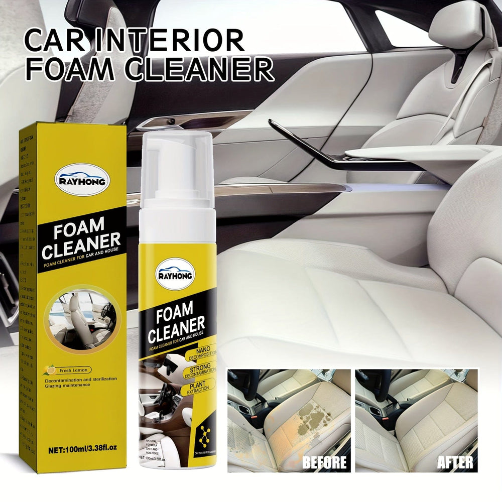 Planet Gates 100ml Car Interior Foam Cleaner Interior Seats Dashboard Cleaning Dust Maintenance Renovation