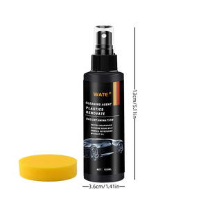 Planet Gates 100ml Car Plastic Parts Refurbishment Gloss Reducer Black Interior Maintenance Gloss With Crystal Plating Scratch Repair Dashboard Wax Bumper