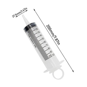 Planet Gates 100ml / CHINA 60ml Liquid Syringe Glue Filling Enema Syringe Nutrient Sterile Health Without Needle Watering Refilling for Animal Food Feeding
