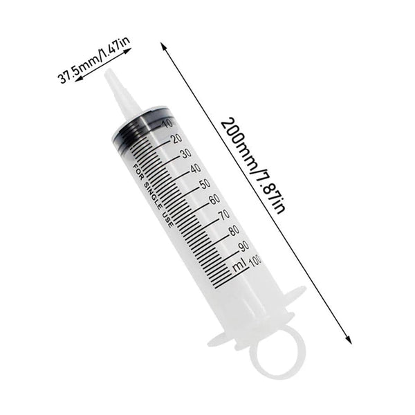 Planet Gates 100ml / CHINA 60ml Liquid Syringe Glue Filling Enema Syringe Nutrient Sterile Health Without Needle Watering Refilling for Animal Food Feeding