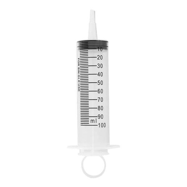 Planet Gates 100ml Liquid Syringe Glue Filling Plastic Syringe Nutrient Sterile Without Needle Watering Refilling for Industrial Hydroponics