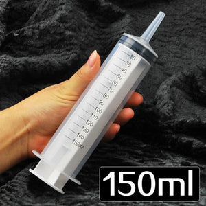 Planet Gates 100ml Liquid Syringe Glue Filling Plastic Syringe Nutrient Sterile Without Needle Watering Refilling for Industrial Hydroponics