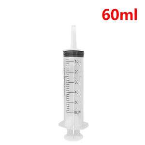 Planet Gates 100ml Liquid Syringe Glue Filling Plastic Syringe Nutrient Sterile Without Needle Watering Refilling for Industrial Hydroponics