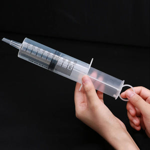 Planet Gates 100ml Liquid Syringe Glue Filling Plastic Syringe Nutrient Sterile Without Needle Watering Refilling for Industrial Hydroponics