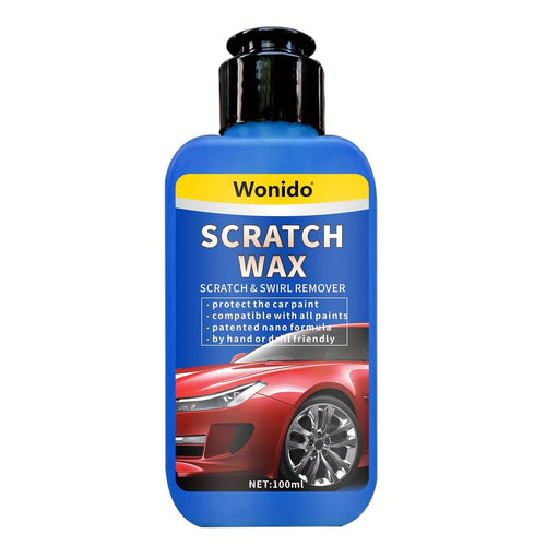 Planet Gates 100ml Scratch wax+towel+sponge 100ml Car Scratch Remover Car Paint Repair Artifact Paint Beauty Maintenance And Nursing