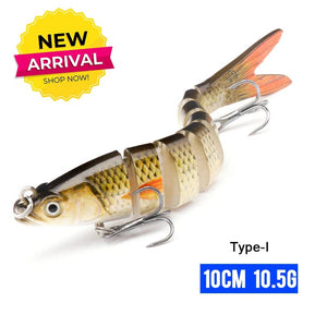 Planet Gates 100mm 10.5g I1 / CHINA VTAVTA 10/14cm Sinking Wobblers Fishing Lures Jointed Crankbait Swimbait 8 Segment Hard Artificial Bait For Fishing Tackle Lure