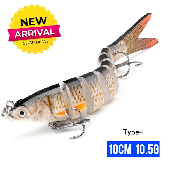 Planet Gates 100mm 10.5g I2 / CHINA VTAVTA 10/14cm Sinking Wobblers Fishing Lures Jointed Crankbait Swimbait 8 Segment Hard Artificial Bait For Fishing Tackle Lure