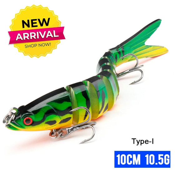 Planet Gates 100mm 10.5g I6 / CHINA VTAVTA 10/14cm Sinking Wobblers Fishing Lures Jointed Crankbait Swimbait 8 Segment Hard Artificial Bait For Fishing Tackle Lure
