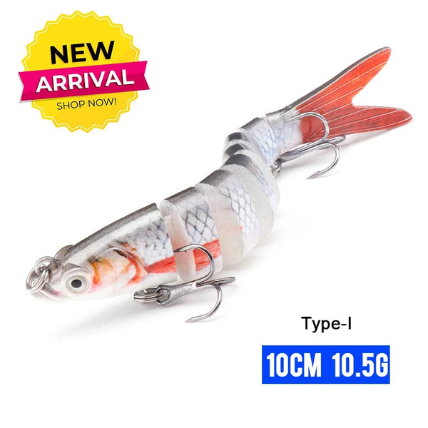 Planet Gates 100mm 10.5g I7 / CHINA VTAVTA 10/14cm Sinking Wobblers Fishing Lures Jointed Crankbait Swimbait 8 Segment Hard Artificial Bait For Fishing Tackle Lure
