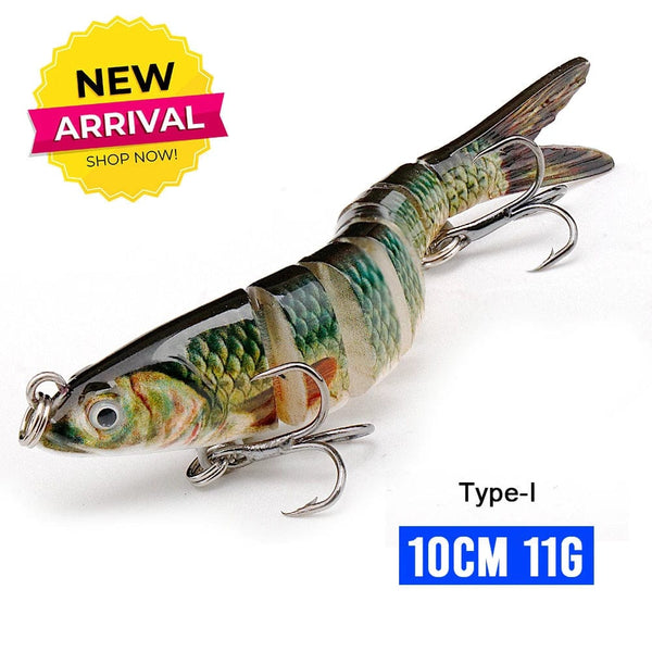 Planet Gates 100mm 11g I3 / CHINA VTAVTA 10/14cm Sinking Wobblers Fishing Lures Jointed Crankbait Swimbait 8 Segment Hard Artificial Bait For Fishing Tackle Lure