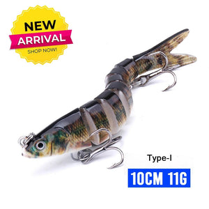 Planet Gates 100mm 11g I4 / CHINA VTAVTA 10/14cm Sinking Wobblers Fishing Lures Jointed Crankbait Swimbait 8 Segment Hard Artificial Bait For Fishing Tackle Lure