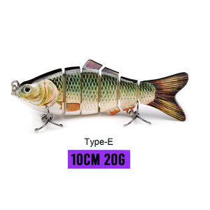 Planet Gates 100mm 20g E2 / CHINA VTAVTA 10/14cm Sinking Wobblers Fishing Lures Jointed Crankbait Swimbait 8 Segment Hard Artificial Bait For Fishing Tackle Lure