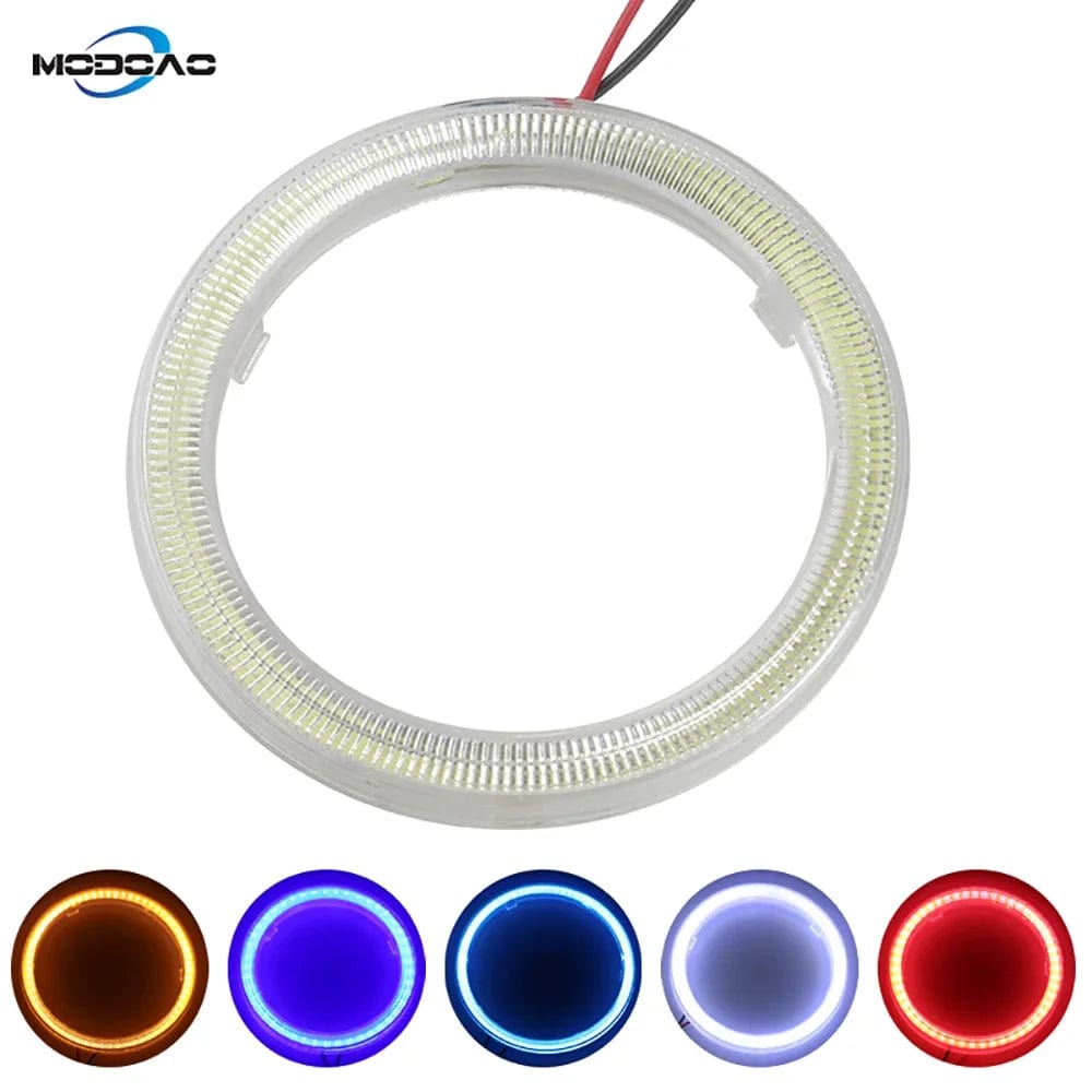 Planet Gates 100mm / blue COB LED Headlight Angel Eyes Bulb Halo Ring Lamp Car Daytime Running Light DRL Fog Light DC 12V Styling Light Decorative Lights