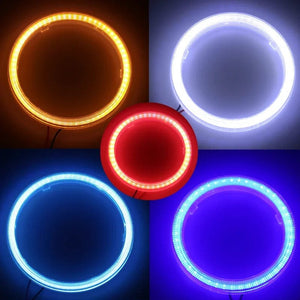 Planet Gates 100mm / blue COB LED Headlight Angel Eyes Bulb Halo Ring Lamp Car Daytime Running Light DRL Fog Light DC 12V Styling Light Decorative Lights
