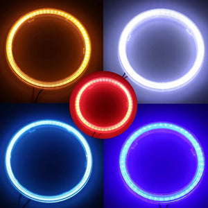 Planet Gates 100mm / blue COB LED Headlight Angel Eyes Bulb Halo Ring Lamp Car Daytime Running Light DRL Fog Light DC 12V Styling Light Decorative Lights