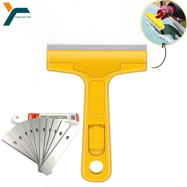 Planet Gates 100mm Cleaning Shovel Cutter Portable Cleaning Knife Glass Floor Tiles Scraper Blade Seam Removal Household Kitchen Hand Tool