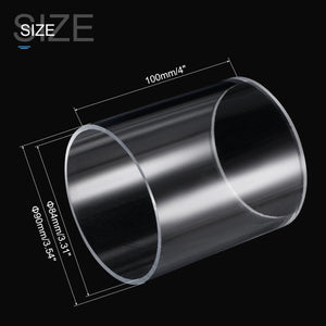 Planet Gates 100mm Length OD 80mm~220mm High Transparent Acrylic Tube Fish Tank Aquarium Plexiglass Tubo Garden Irrigation Water Supply Pipe
