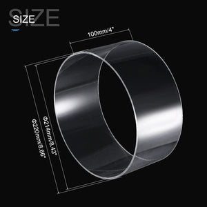 Planet Gates 100mm Length OD 80mm~220mm High Transparent Acrylic Tube Fish Tank Aquarium Plexiglass Tubo Garden Irrigation Water Supply Pipe