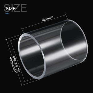 Planet Gates 100mm Length OD 80mm~220mm High Transparent Acrylic Tube Fish Tank Aquarium Plexiglass Tubo Garden Irrigation Water Supply Pipe
