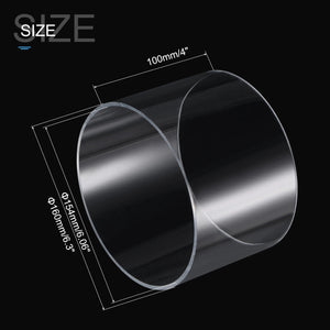 Planet Gates 100mm Length OD 80mm~220mm High Transparent Acrylic Tube Fish Tank Aquarium Plexiglass Tubo Garden Irrigation Water Supply Pipe