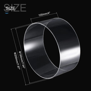 Planet Gates 100mm Length OD 80mm~220mm High Transparent Acrylic Tube Fish Tank Aquarium Plexiglass Tubo Garden Irrigation Water Supply Pipe