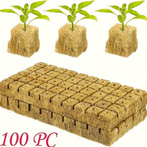 Planet Gates 100pc Nursery Block 100pcs, No Soil Cultivation Seedling Blocks, Grow Blocks, Gardening Plant Growing Blocks, Breathable Felt Plant Growing Plant Blocks, Garden Raise Supplies