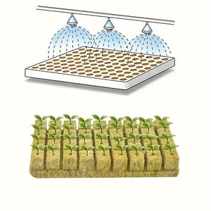 Planet Gates 100pc Nursery Block 100pcs, No Soil Cultivation Seedling Blocks, Grow Blocks, Gardening Plant Growing Blocks, Breathable Felt Plant Growing Plant Blocks, Garden Raise Supplies