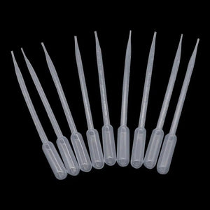 Planet Gates 100Pcs 0.2/0.5/1/2/3/5/10ML Laboratory Pipette Plastic Disposable Graduated Pasteur Pipette Dropper Polyethylene Makeup Tools