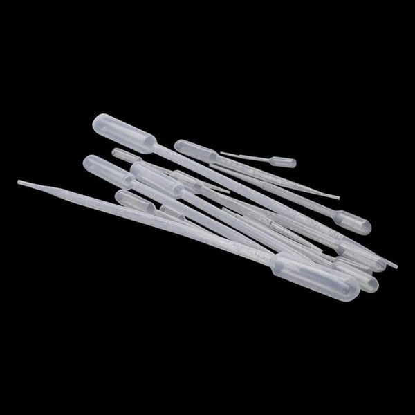 Planet Gates 100Pcs 0.2/0.5/1/2/3/5/10ML Laboratory Pipette Plastic Disposable Graduated Pasteur Pipette Dropper Polyethylene Makeup Tools