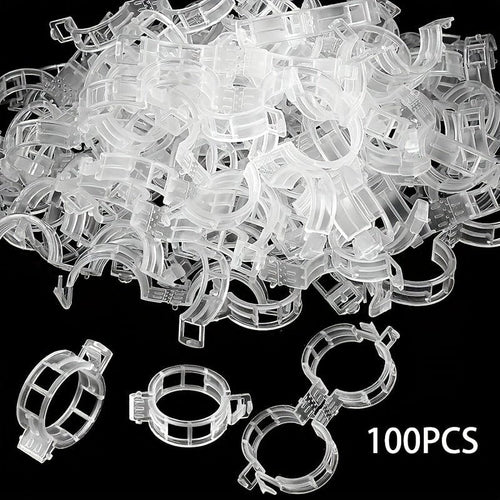 Planet Gates 100pcs 10/100pcs, Plastic Stand Plant Stand Clip Garden Clip, Tomato Grape Clip, Tomato Stand Clip, Grape Vegetable Tomatoes Grow Upright To Make Plants Healthier