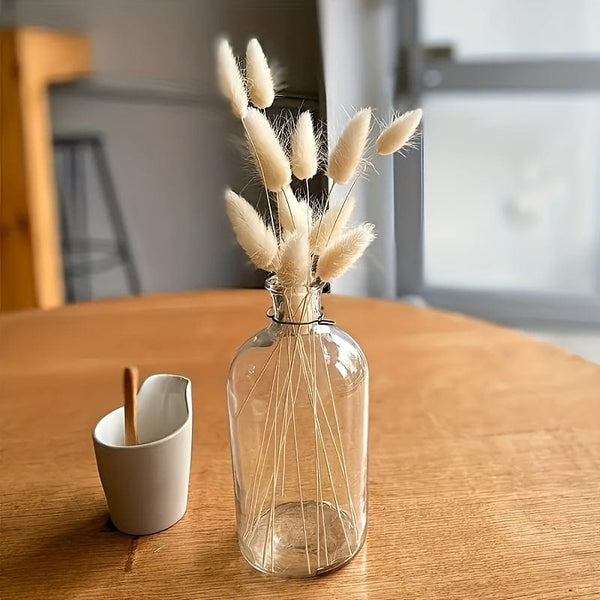 Planet Gates 100pcs 100pcs Bunny Tails Dried Flowers, Dried Pampas Grass Bouquet, Pampas Grass For Wedding, Home, Rustic Party Home Decor, Bride And Bridesmaid Wedding Vase DIY Dining Table Decor, St Patrick's Day Easter Decor, Spring Summer