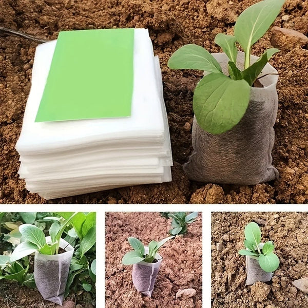 Planet Gates 100pcs 100pcs Home Garden Planters: Grow Your Own Garden with Degradable Planting Bags!