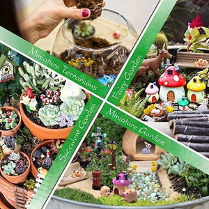 Planet Gates 100pcs 100pcs Miniature Fairy Garden Figurines - A Magical DIY Kit For Your Outdoor Decor!