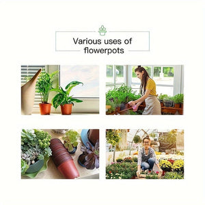Planet Gates 100pcs 100pcs, Plant Pots Seed Starting Pots,Seedling Flower Plant Container,Gardening Supplies, Grow Pots, Gardening Plant Growing Pots, Breathable Felt Plant Growing Plant Pots, Garden Raise Supplies