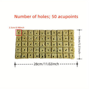 Planet Gates 100pcs=50*2 100pcs, Soil-free Cultivation Base: Hydroponics Growing Rock Cotton Compression Cubes For Agricultural Culture Base Grow Pots, Gardening Plant Growing Pots, Breathable Felt Plant Growing Plant Pots, Garden Raise Supplies