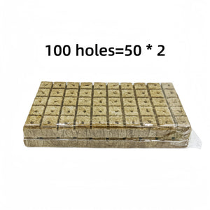 Planet Gates 100pcs=50*2 100pcs, Soil-free Cultivation Base: Hydroponics Growing Rock Cotton Compression Cubes For Agricultural Culture Base Grow Pots, Gardening Plant Growing Pots, Breathable Felt Plant Growing Plant Pots, Garden Raise Supplies